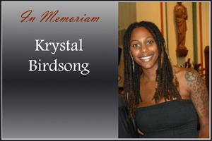 Memorial Service for Krystal Birdsong today