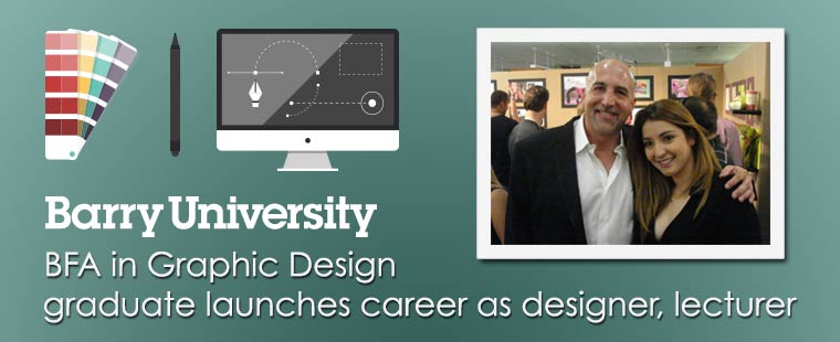 Barry BFA in Graphic Design graduate launches career as designer, lecturer
