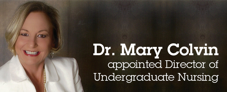 Mary Colvin appointed Director of Undergraduate Nursing