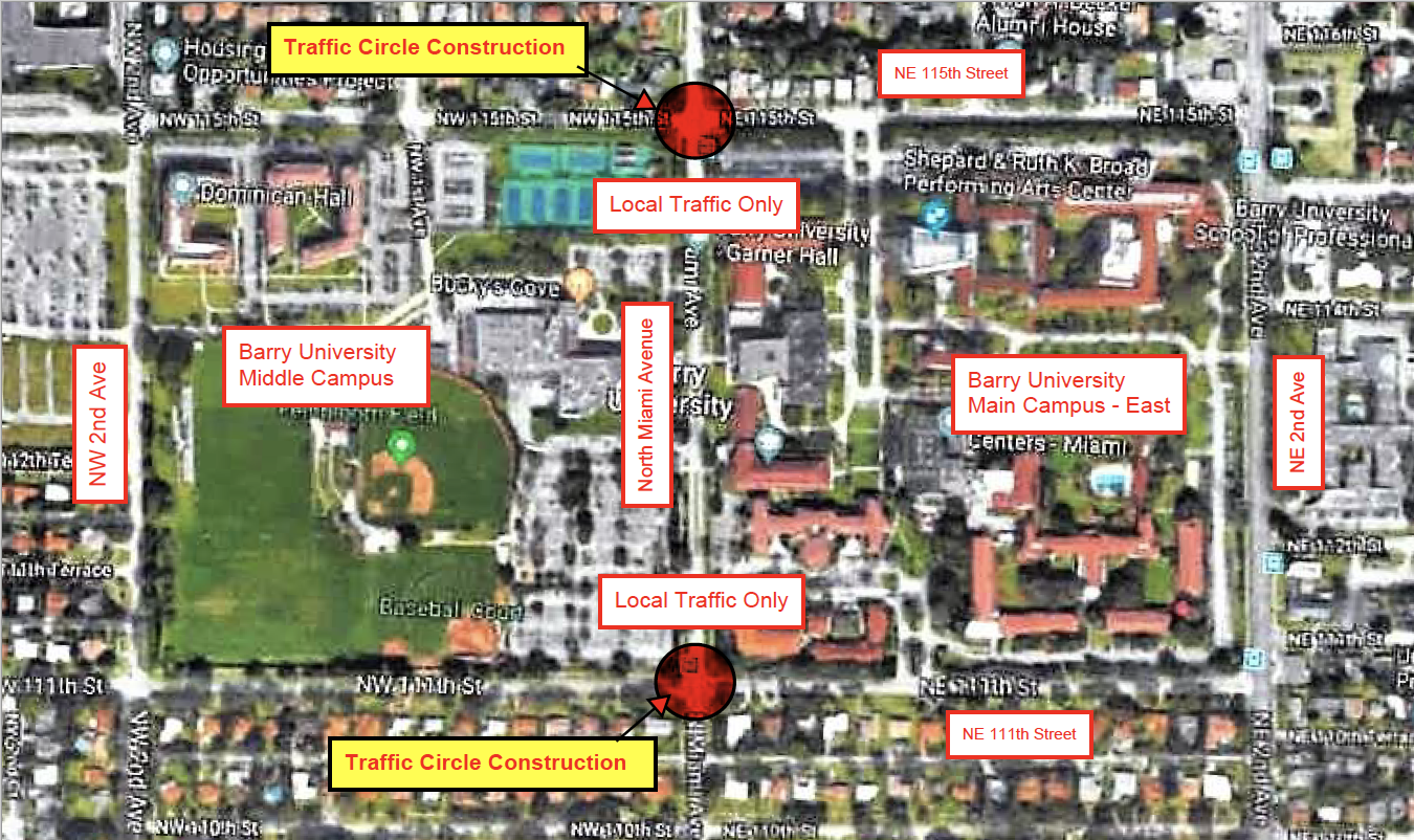 Traffic Circles Detailed Map